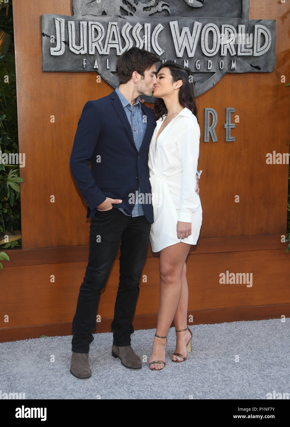 LOS ANGELES, CA - JUNE 12: Jared Haibon, Ashley Iaconetti, at Jurassic