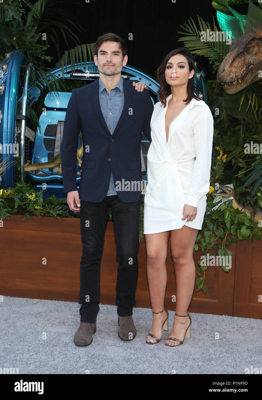 LOS ANGELES, CA - JUNE 12: Jared Haibon, Ashley Iaconetti, at Jurassic