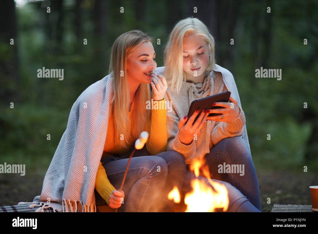 Women in the forest Stock Photo - Alamy
