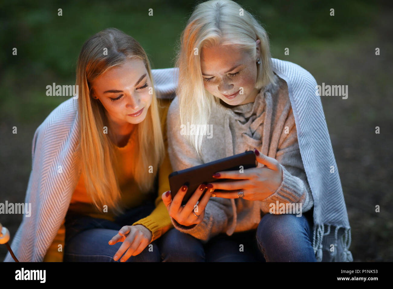 Women in the forest Stock Photo - Alamy