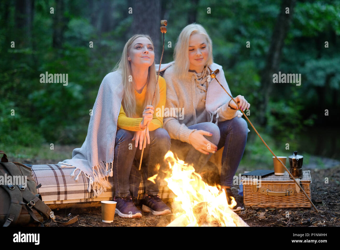 Women in the forest Stock Photo - Alamy