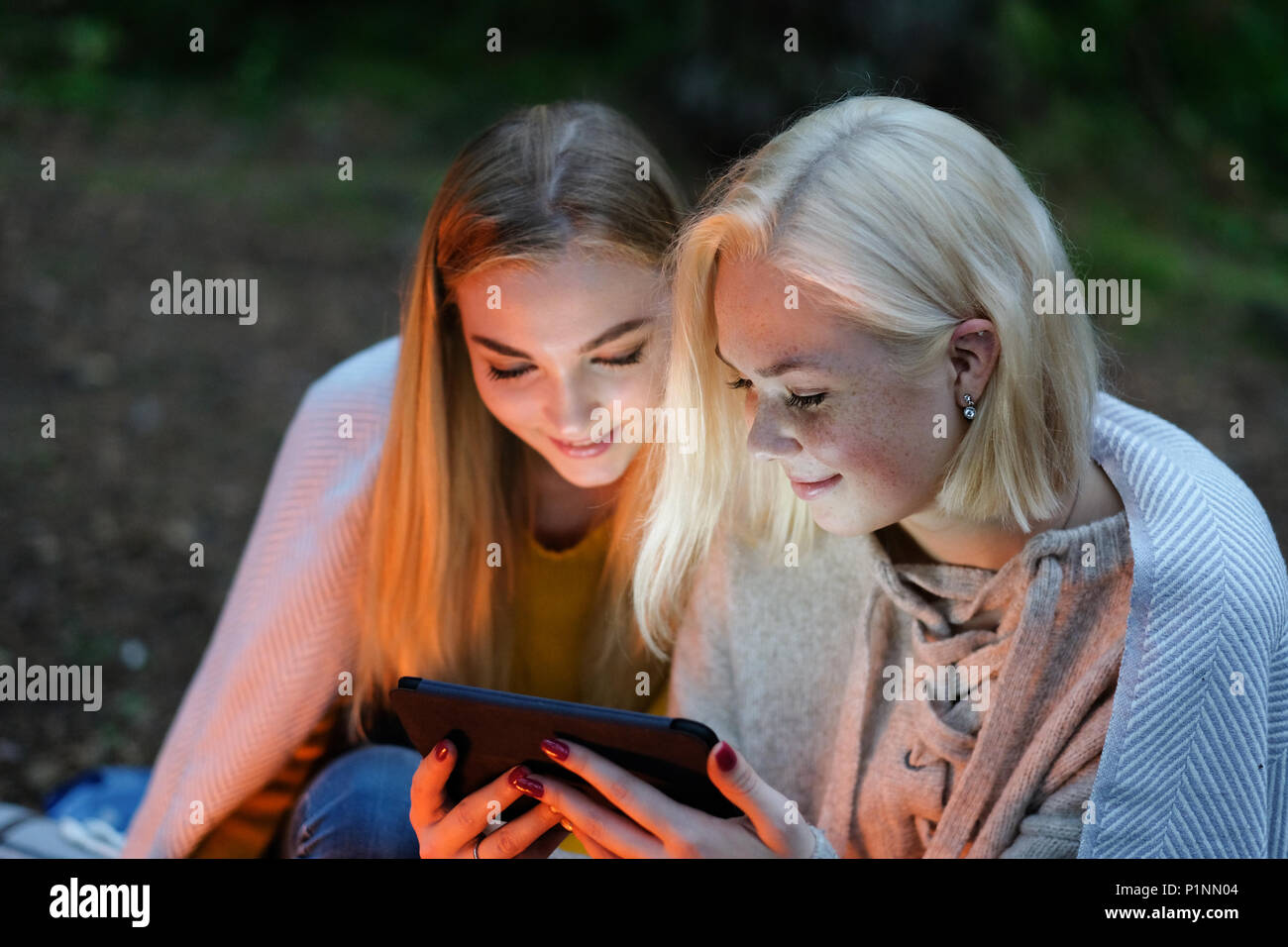 Women in the forest Stock Photo - Alamy