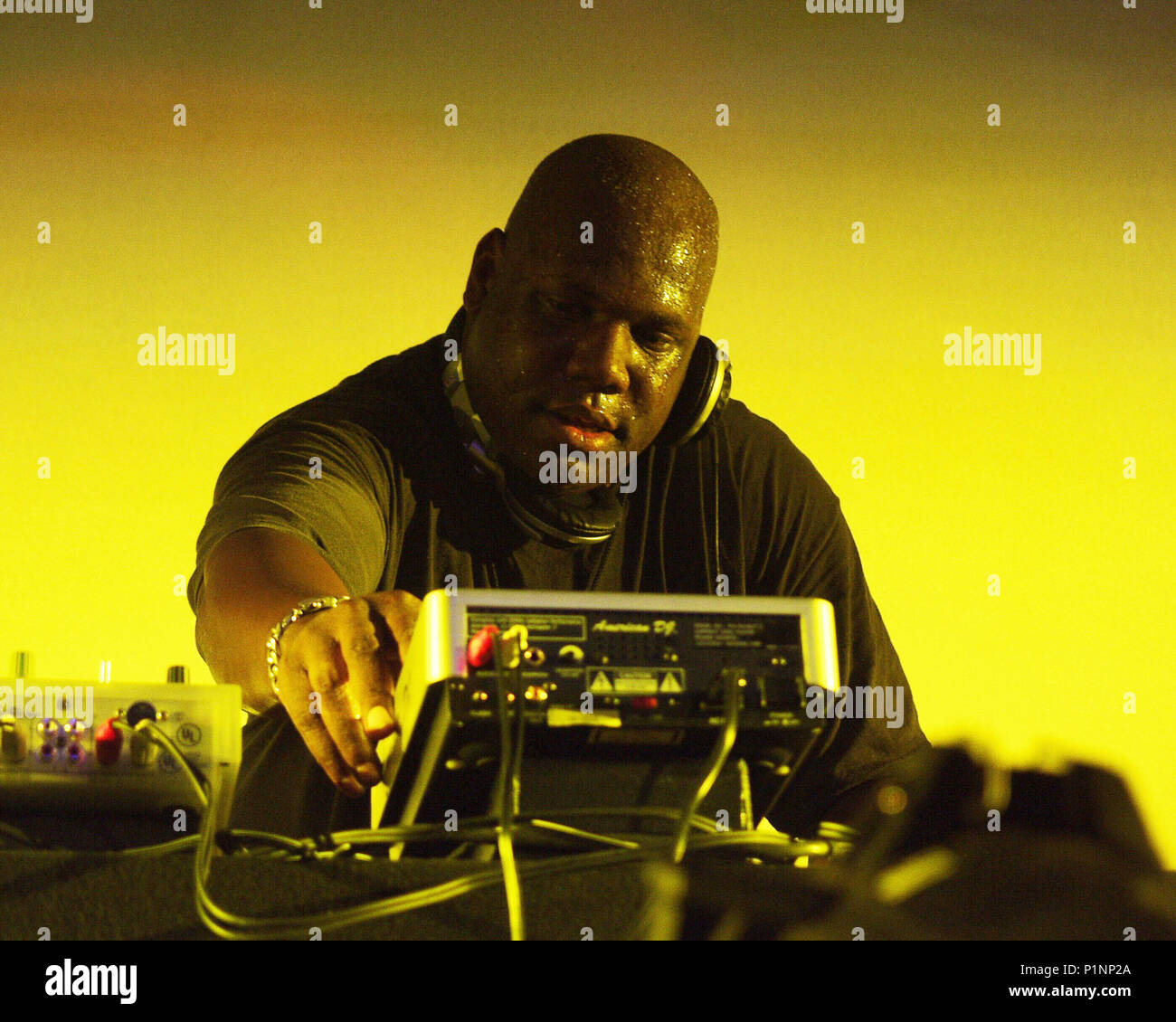 ATLANTA, GA - July 11: DJ Carl Cox performs during the very first stop of the AREA : ONE Festival at Lakewood Amphitheatre in Atlanta, Georgia on July 11, 2001. CREDIT: Chris McKay / MediaPunch Stock Photo