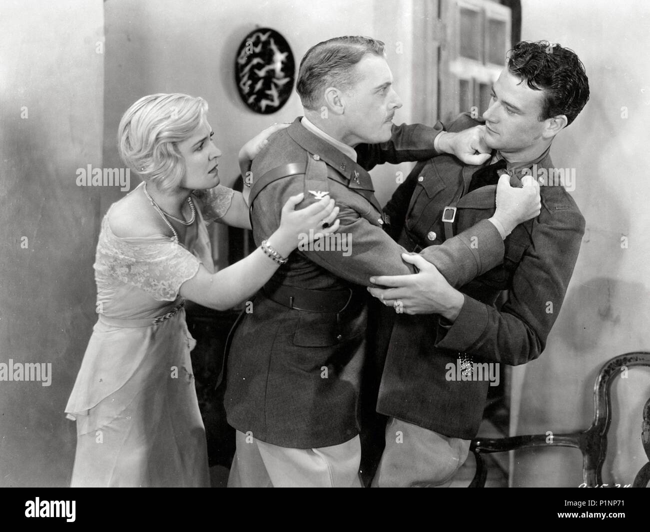 Original Film Title: ARIZONA.  English Title: ARIZONA.  Film Director: GEORGE B. SEITZ.  Year: 1931.  Stars: JOHN WAYNE; LAURA LA PLANTE; FORREST STANLEY. Stock Photo