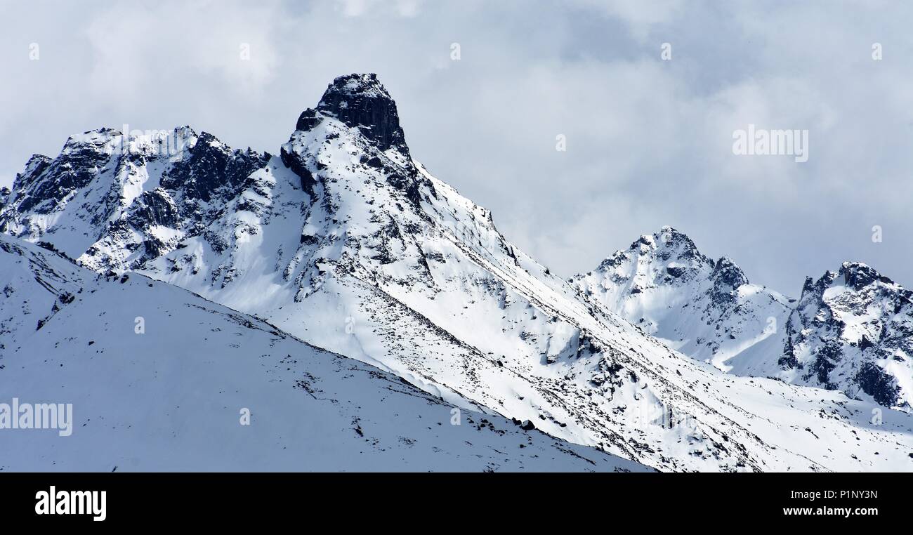 Snowy Mountains Stock Photo