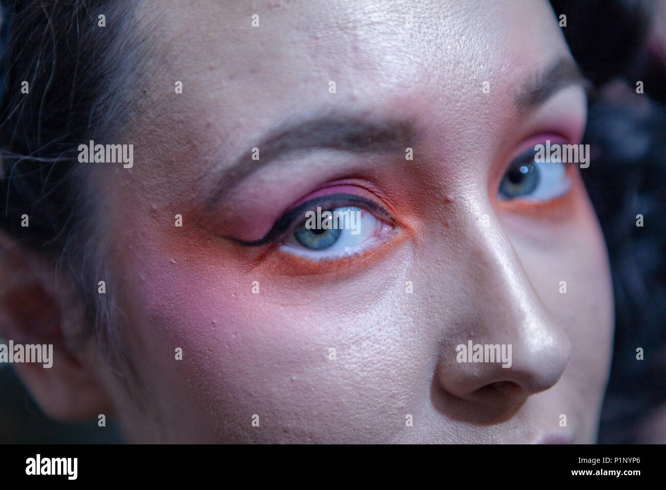 belfast-northern-ireland-2nd-february-2017-makeup-session-stock