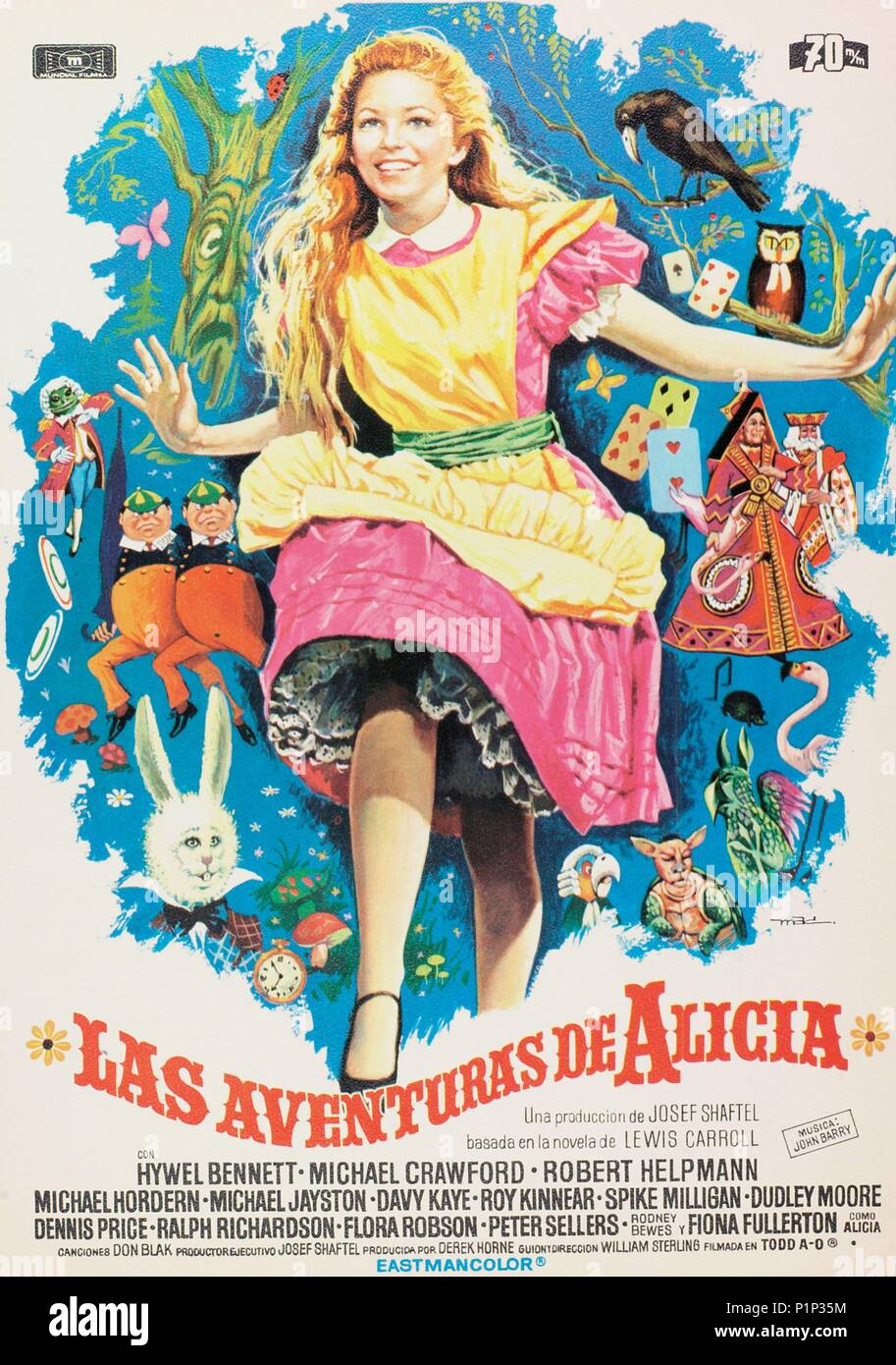 Original Film Title: ALICE'S ADVENTURES IN WONDERLAND.  English Title: ALICE'S ADVENTURES IN WONDERLAND.  Film Director: WILLIAM STERLING.  Year: 1972. Stock Photo