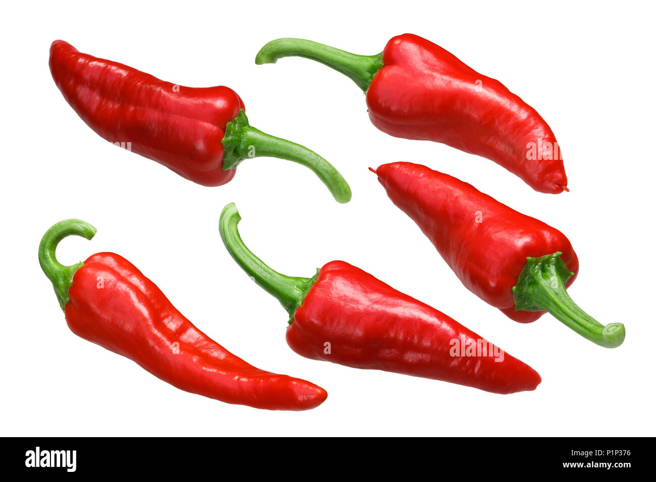 Mexican Chimayo chile peppers, ripe whole pods Stock Photo Alamy