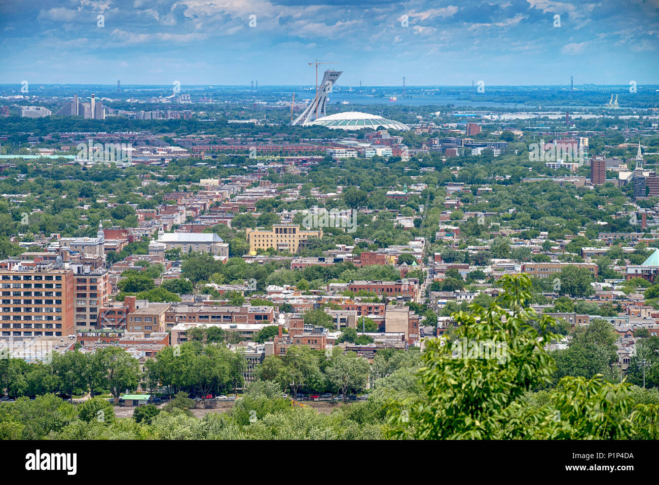 View of Montreal city in Canada Stock Photo