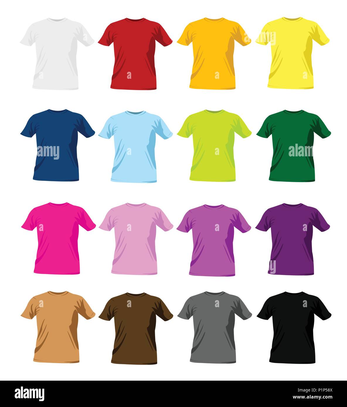 T-shirt templates Stock Vector