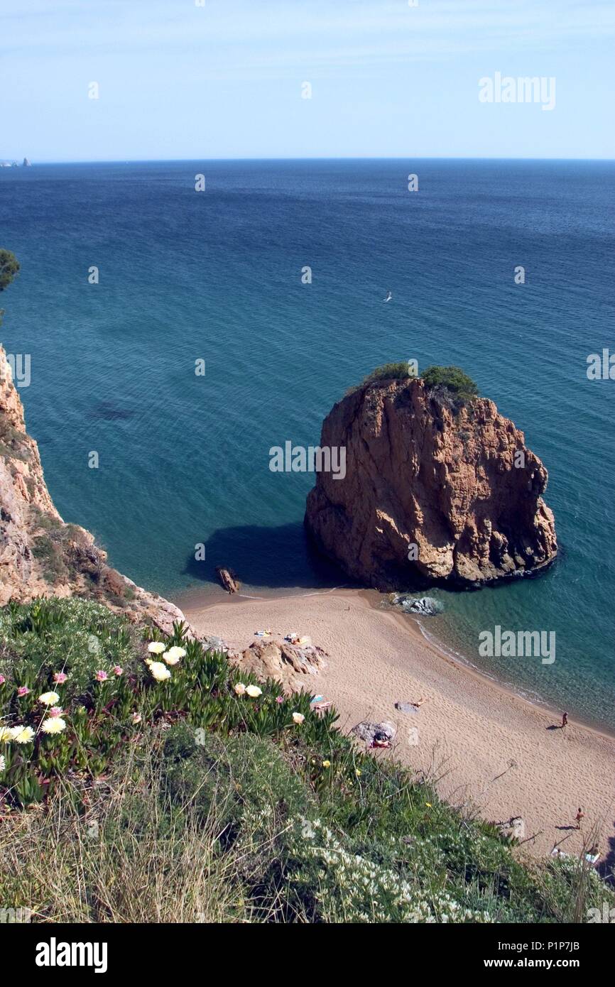 Begur / playa - platja nudista de d´Illa Roja. Stock Photo