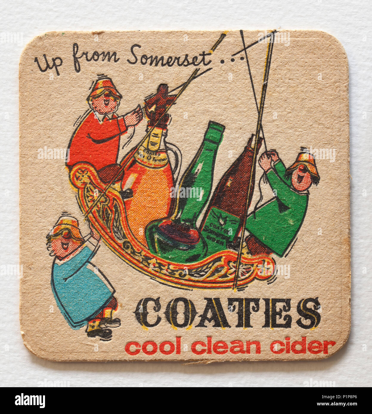 Vintage British Beer Mat Advertising Stock Photo Alamy