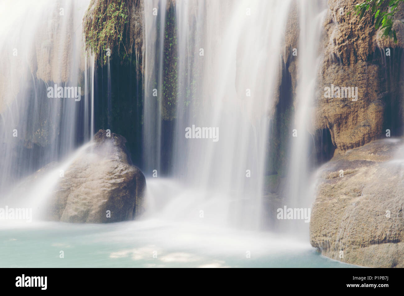 Waterfalls shallow water Stock Photo - Alamy