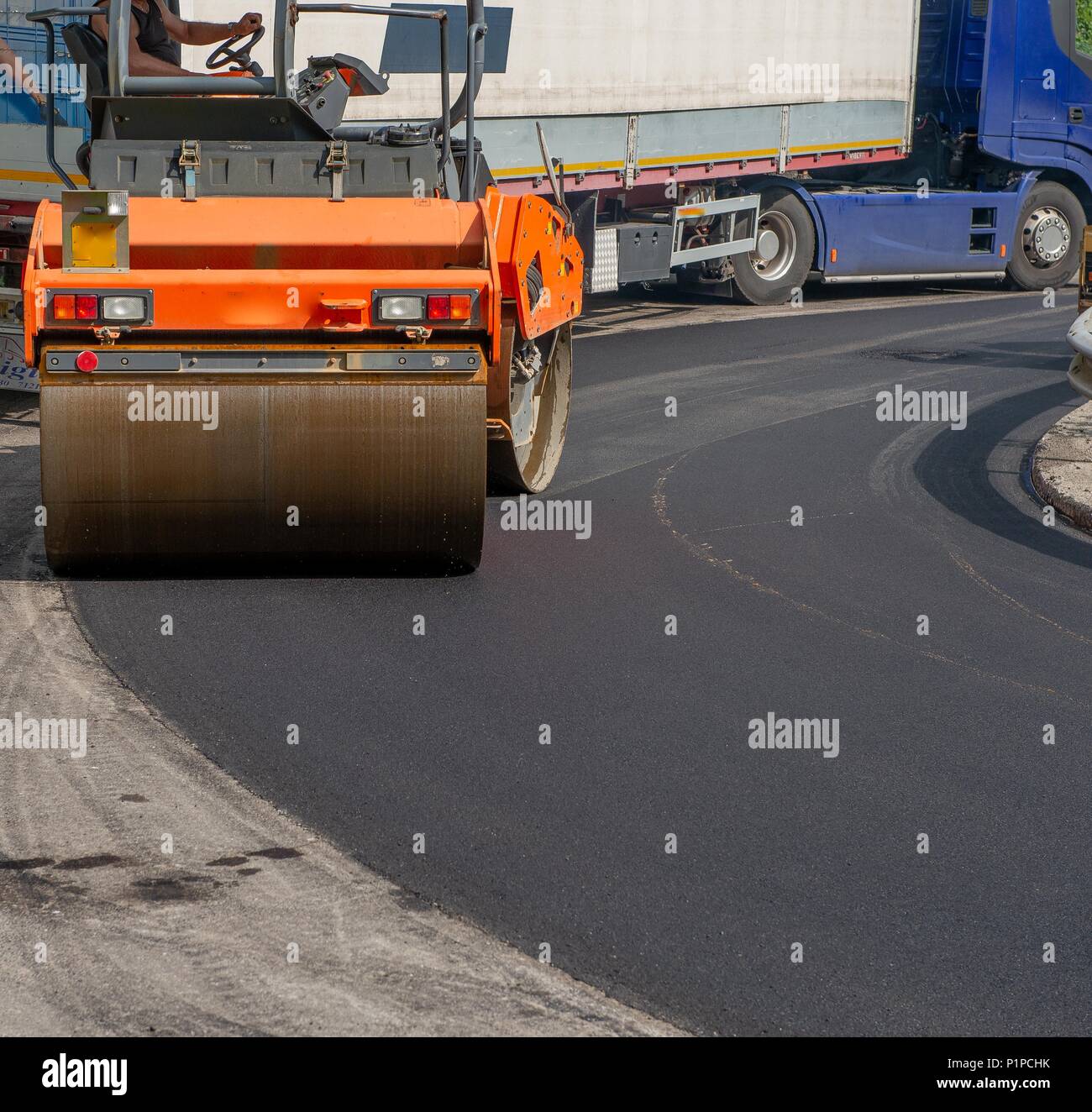 road to asphalt Stock Photo