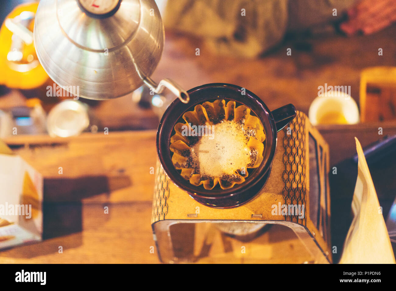 coffee drip set in coffee cafe Stock Photo Alamy
