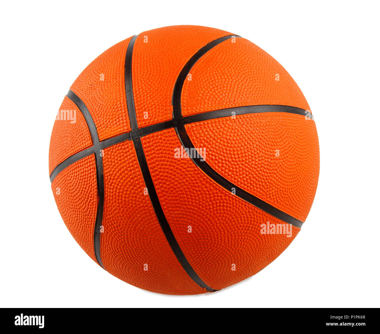 One basketball on plain background Stock Photo - Alamy