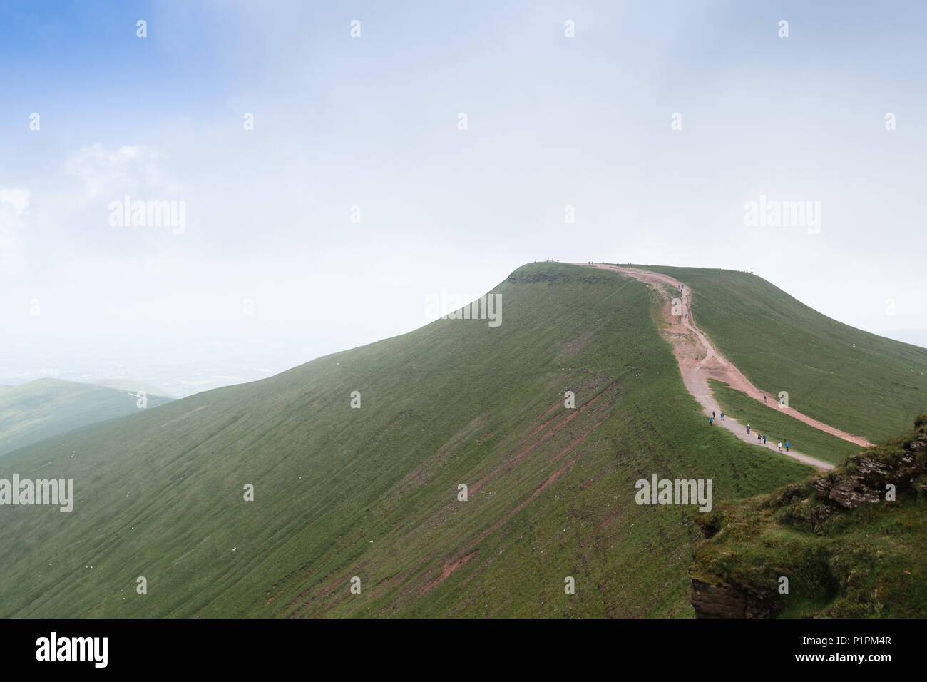 Pen Y Fan - the tallest mountain in the UK south of Snowdonia. Wales, UK. Stock Photo