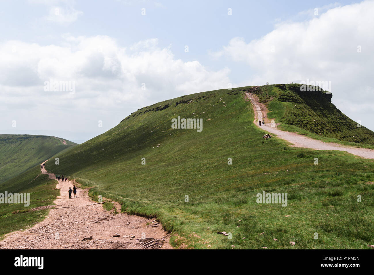 Corn Du - a mountain in the Brecon Beacons National Park, Wales, UK Stock Photo