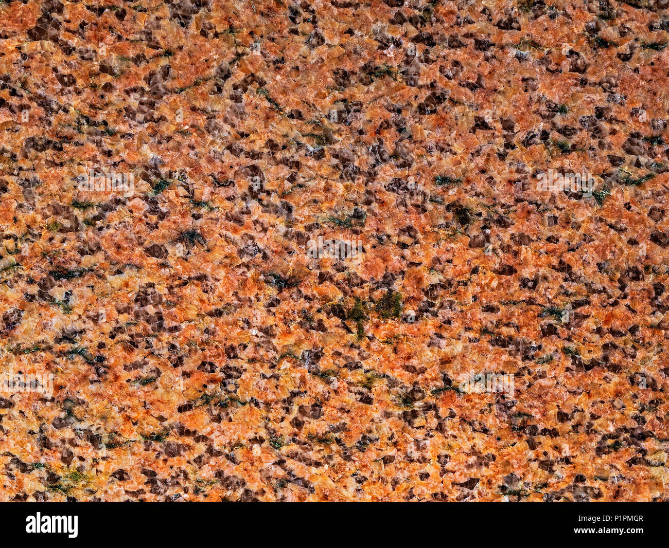 Granite surface; Stanstead, Quebec, Canada Stock Photo