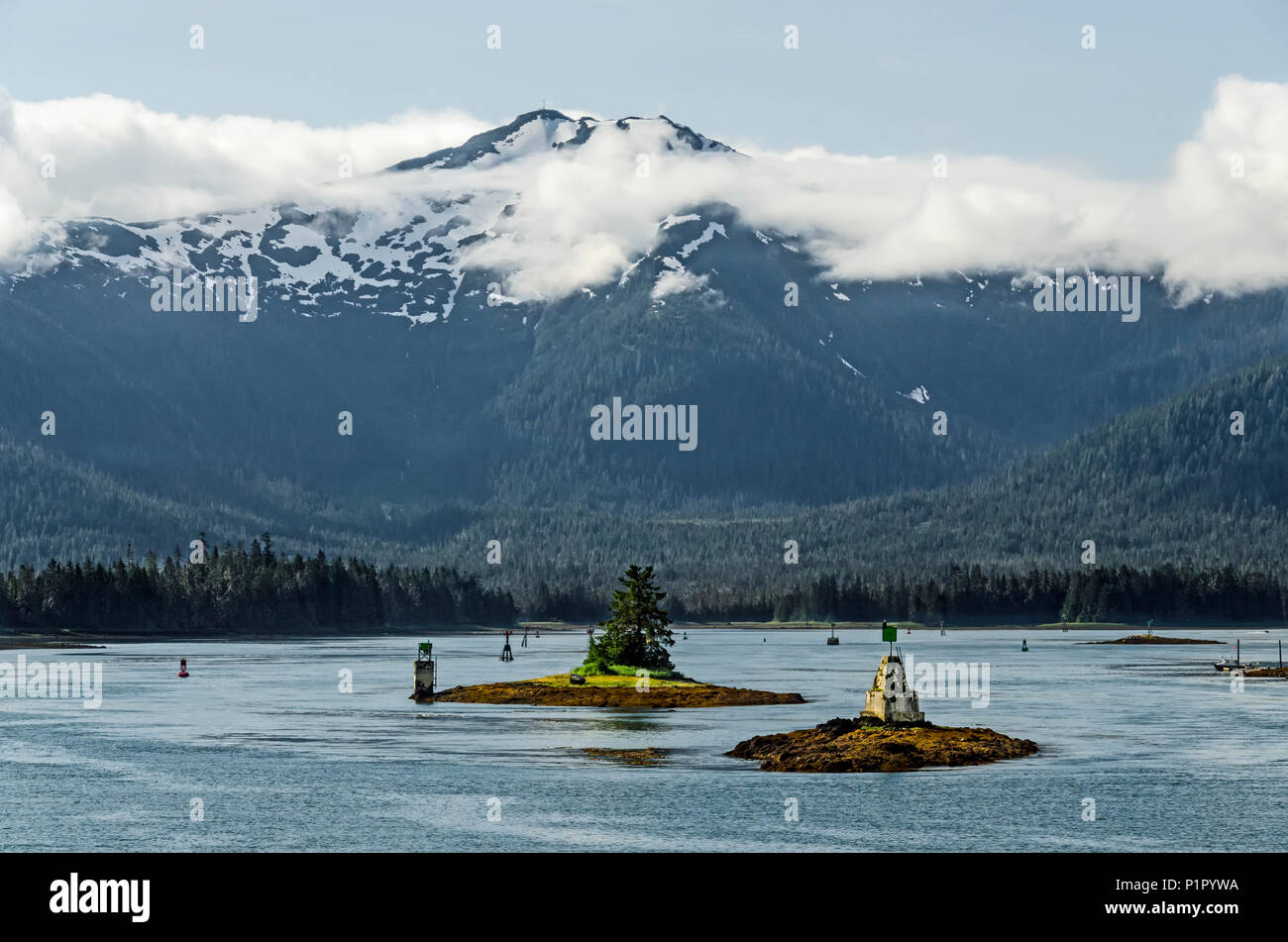 Alaska southeast wrangell island view hires stock photography and