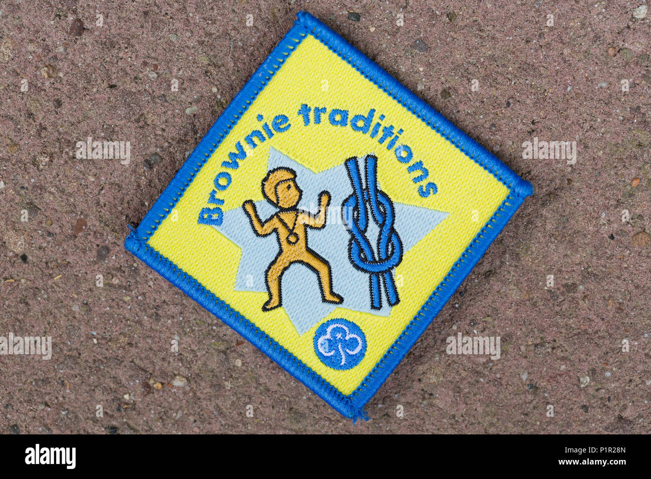 Brownie Traditions Girl Guide / Brownies badge Stock Photo Alamy