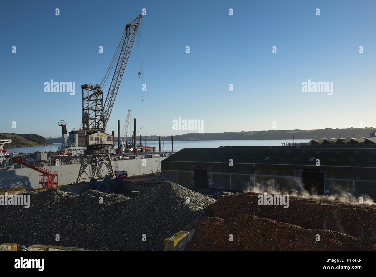 Falmouth, United Kingdom, Harbor Stock Photo