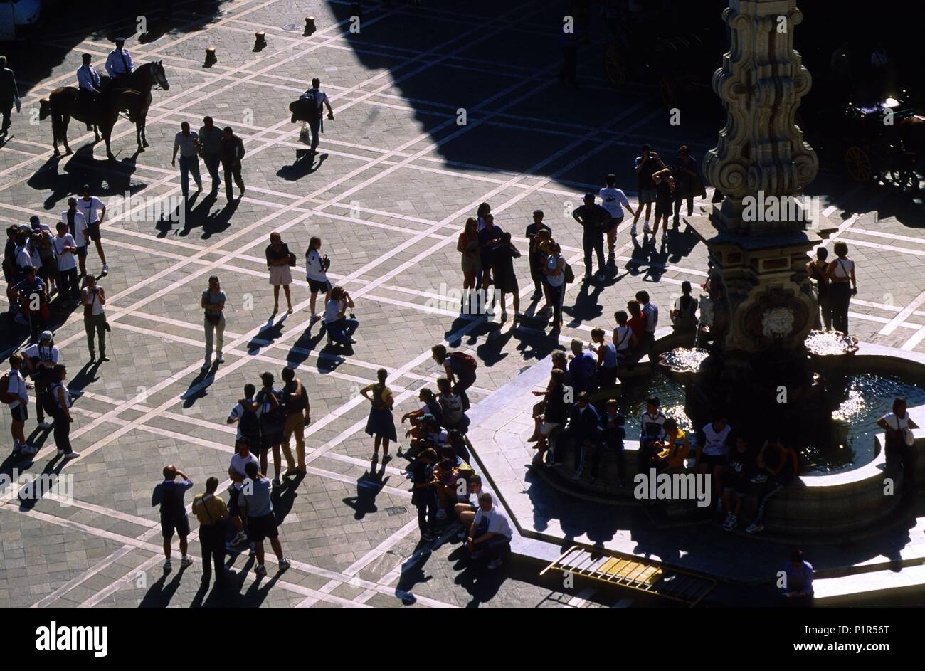 Plaza / Virgen de los Reyes square. Stock Photo