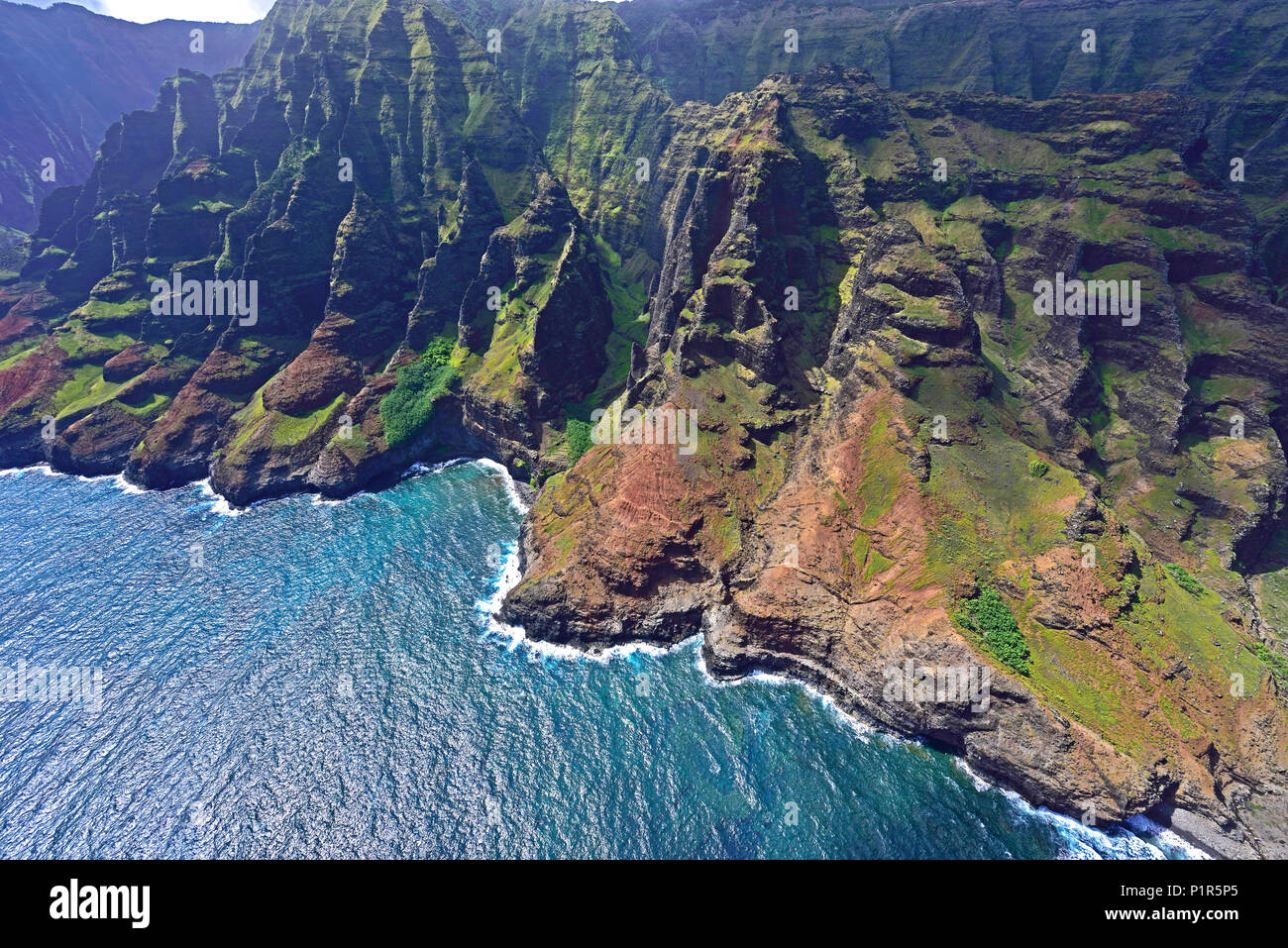 Napali Coast Kauai Hawaii Stock Photo