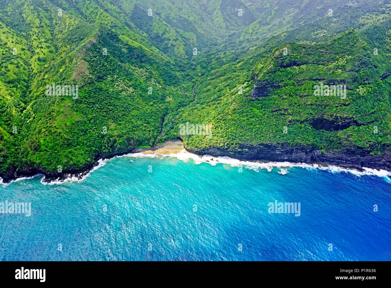 Napali Coast Kauai Hawaii Stock Photo Alamy