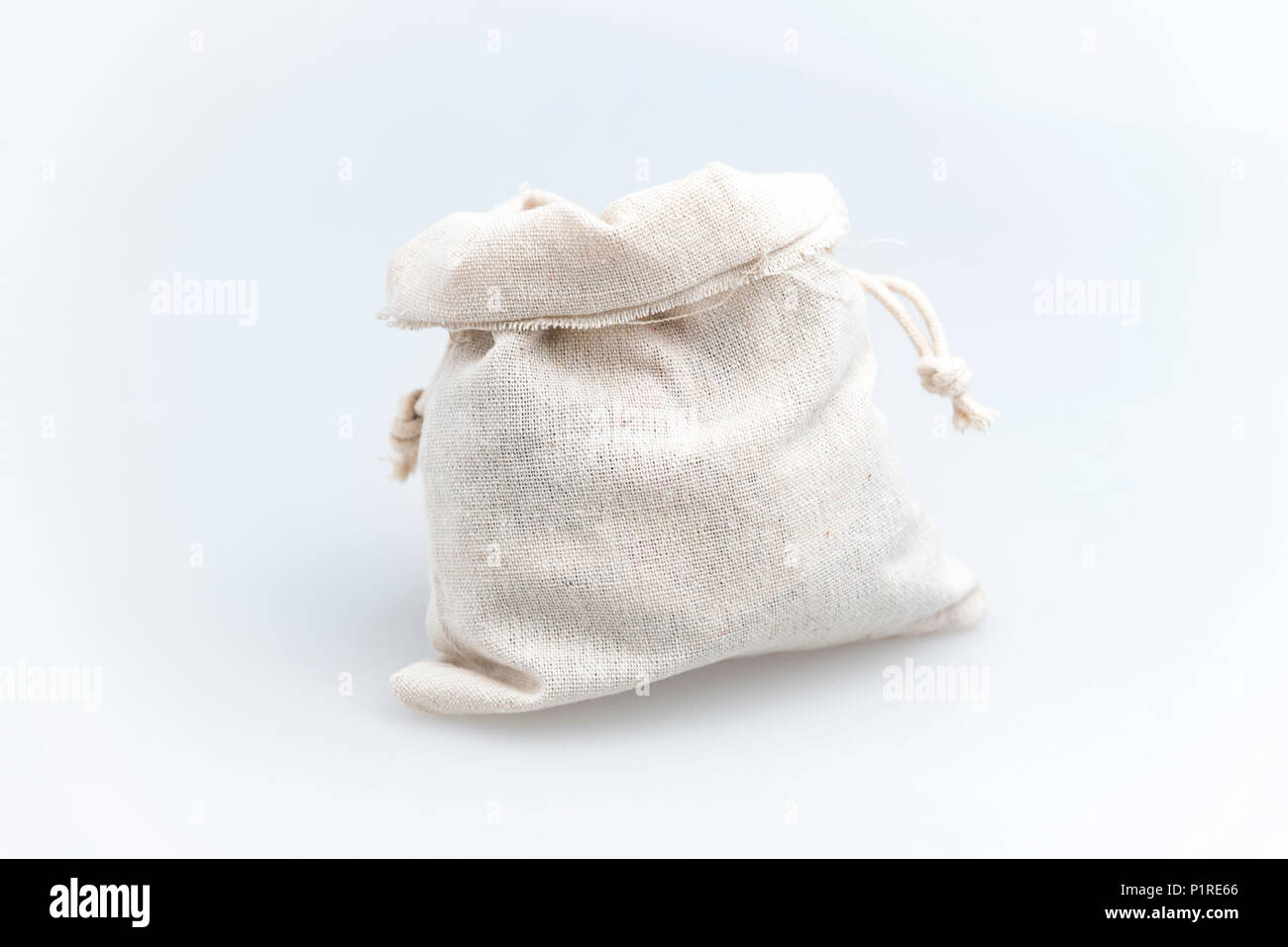 Cloth bag isolated on white Stock Photo