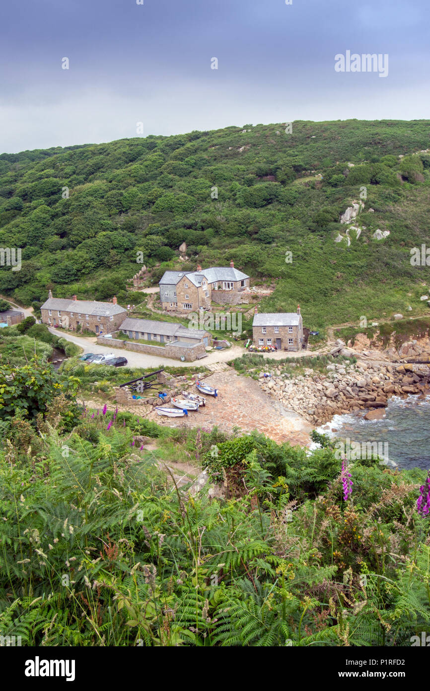 Penberth Cove, Cornwall UK, Location for BBC Poldark TV Series Stock