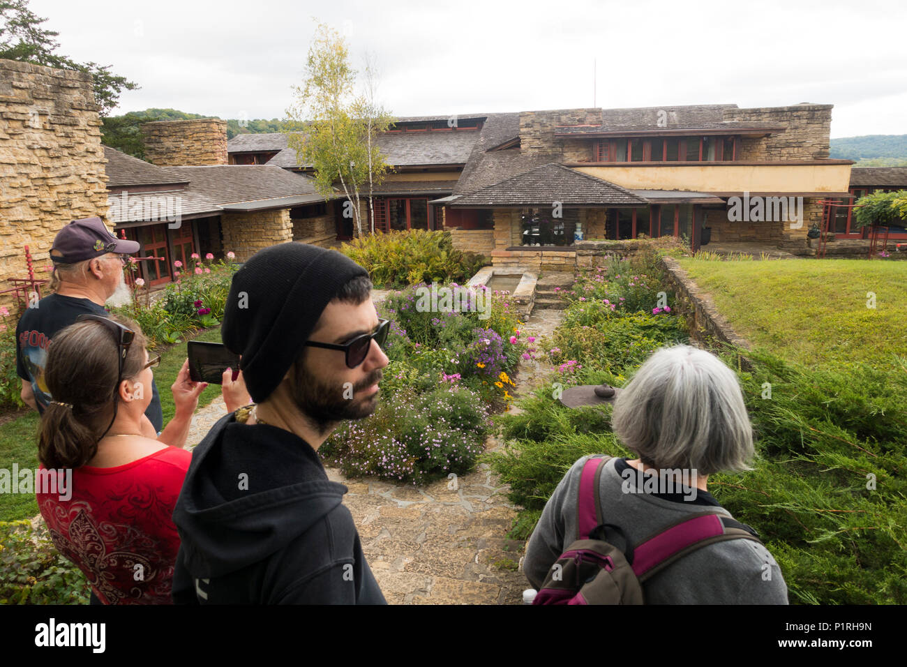 Taliesin estate of Frank Lloyd Wright in Spring Green Wisconsin Stock ...