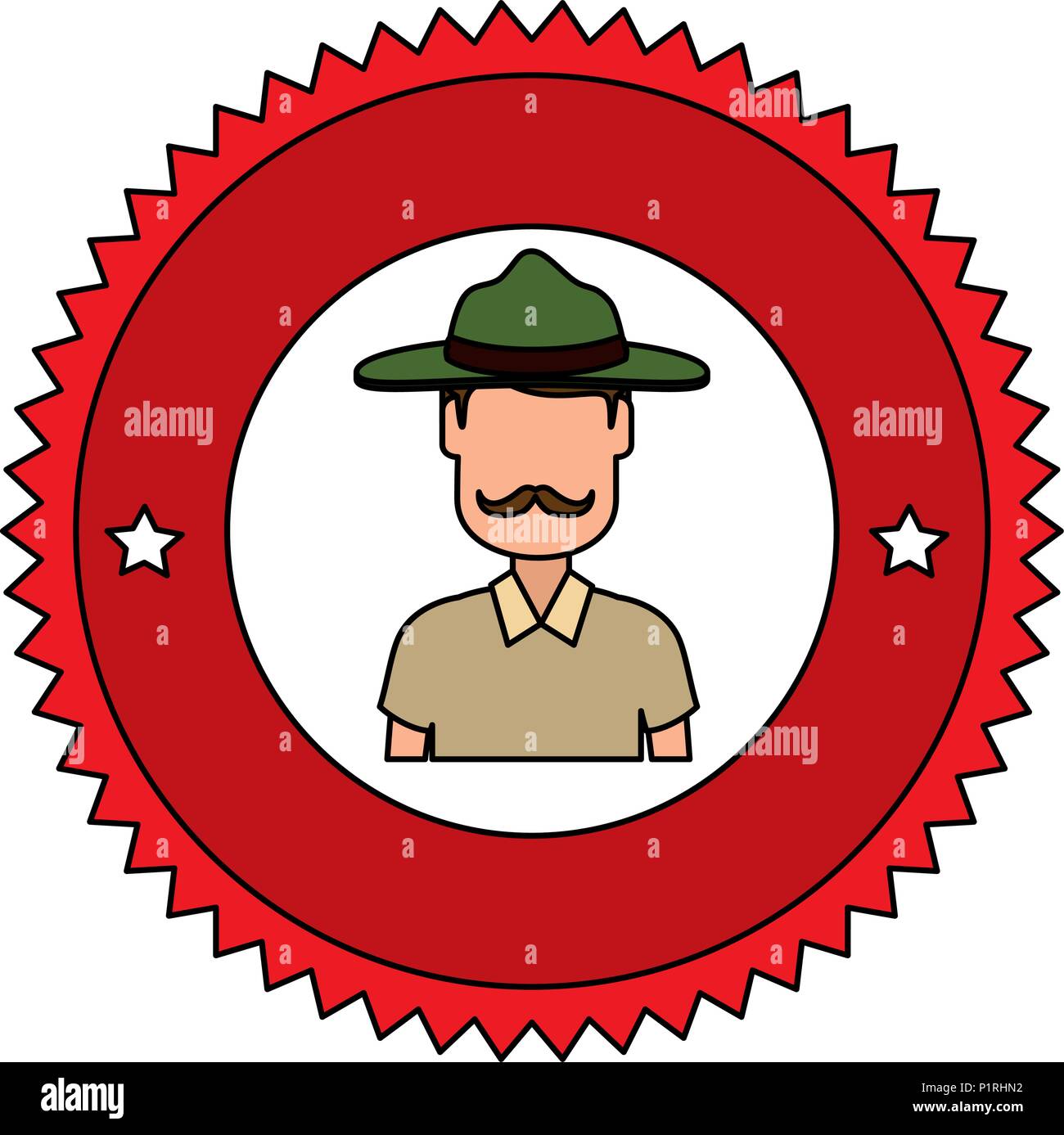 Canadian Ranger seal avatar character vector illustration design Stock ...