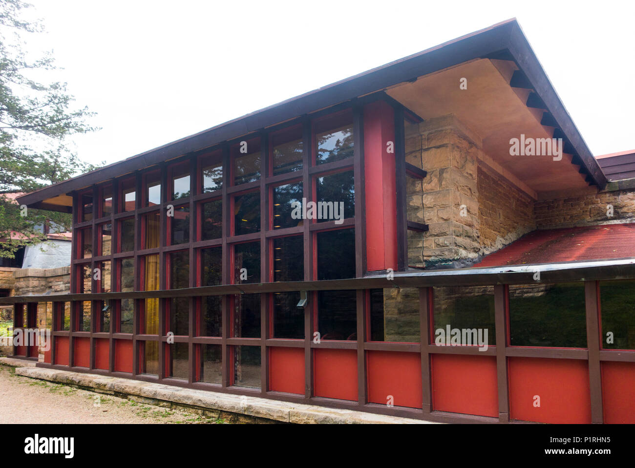 Taliesin estate of Frank Lloyd Wright in Spring Green Wisconsin Stock ...