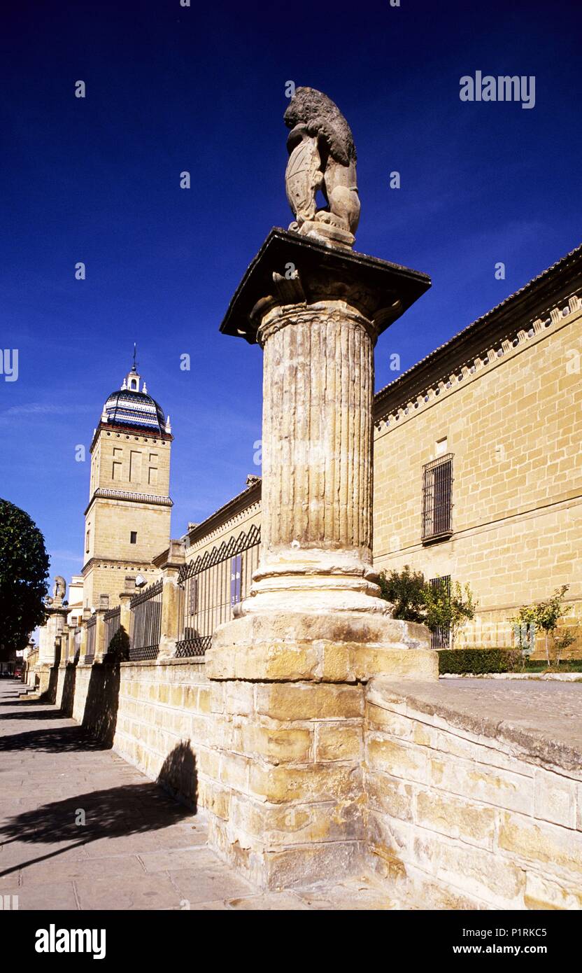 Úbeda, Hospital de / Santiago hospital; renaissance façade (Vandelvira / 16th century). Stock Photo
