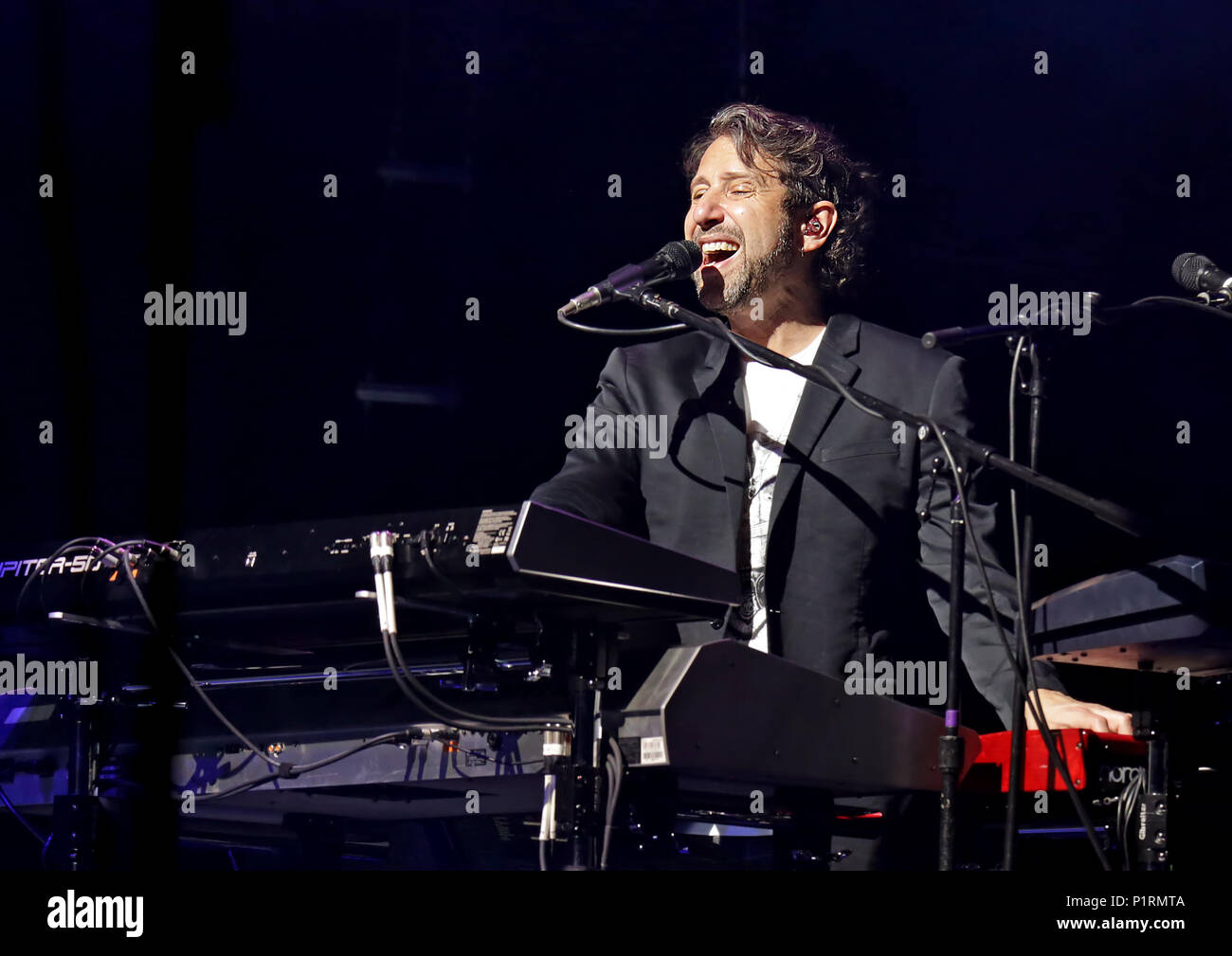 Foreigner Performing at Manchester O2 Apollo Featuring: Foreigner, Michael  Bluestein Where: Manchester, United Kingdom When: 12 May 2018 Credit:  Sakura/WENN.com Stock Photo - Alamy