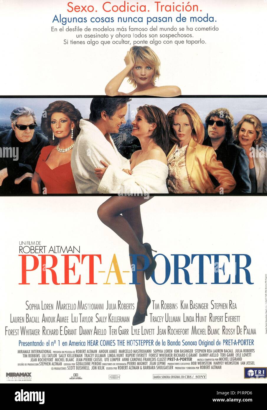 Original Film Title: PRÊT-À-PORTER. English Title: PRÊT-À-PORTER. Film  Director: ROBERT ALTMAN. Year: 1994. Copyright: Editorial inside use only.  This is a publicly distributed handout. Access rights only, no license of  copyright provided.