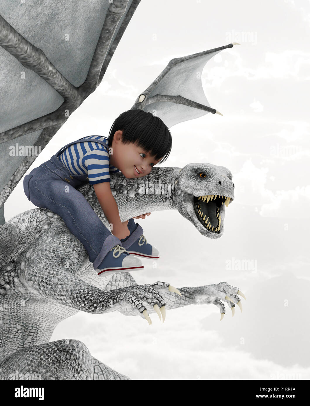 3d dragon hi-res stock photography and images - Alamy