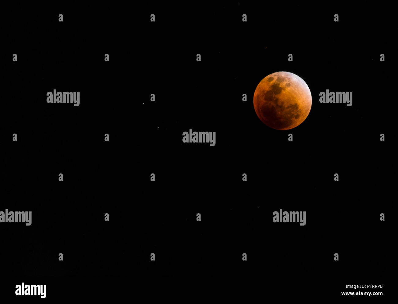 the super blue blood moon Stock Photo - Alamy