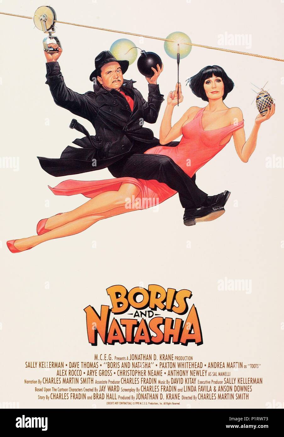 Original Film Title: BORIS AND NATASHA. English Title: BORIS AND NATASHA.  Film Director: CHARLES MARTIN SMITH. Year: 1992. Credit: MANAGEMENT CO  ENTERTAINMENT / Album Stock Photo - Alamy
