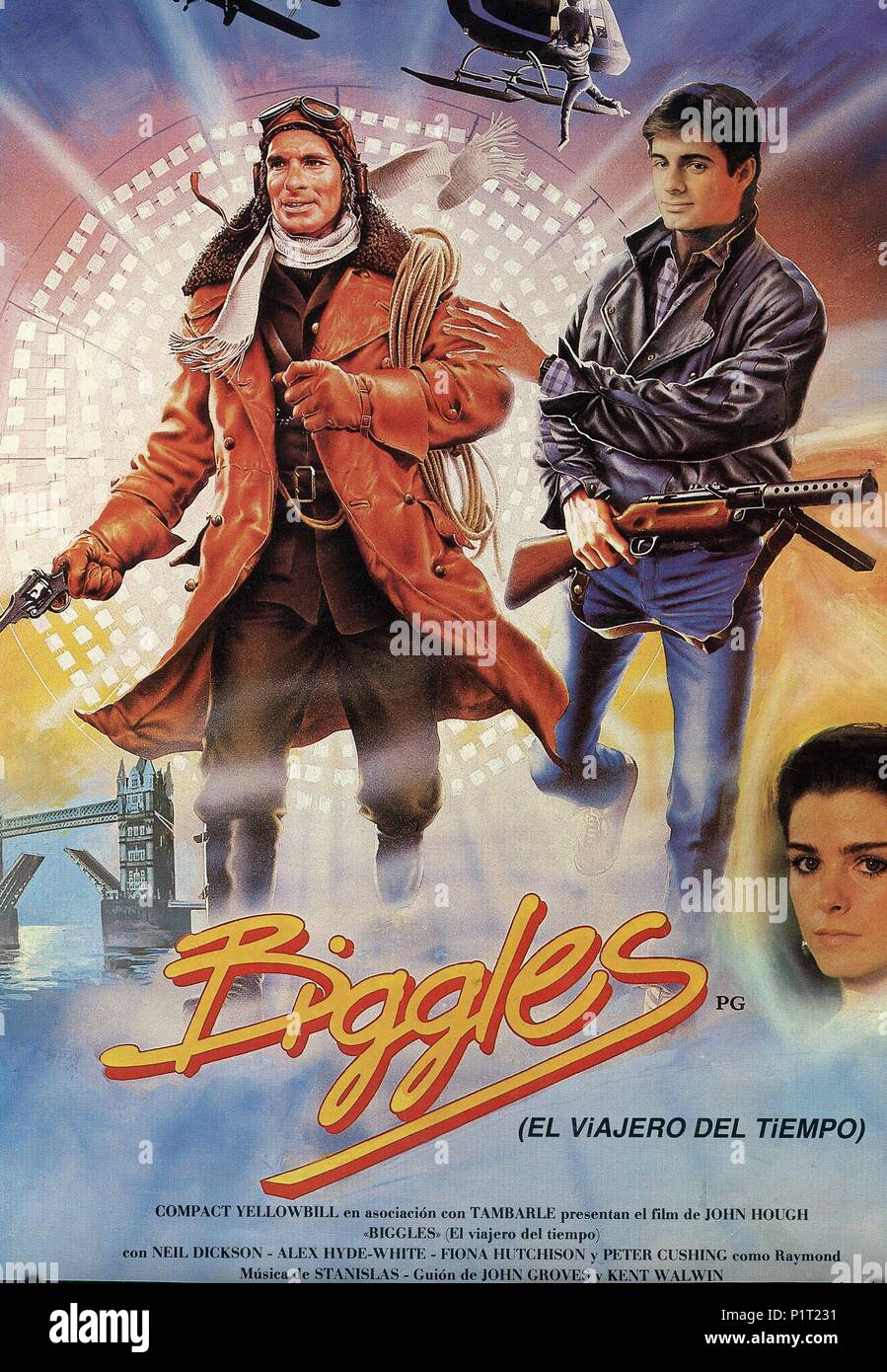 Original Film Title: BIGGLES.  English Title: BIGGLES: ADVENTURES IN TIME.  Film Director: JOHN HOUGH.  Year: 1986. Credit: TAMBARLE / Album Stock Photo