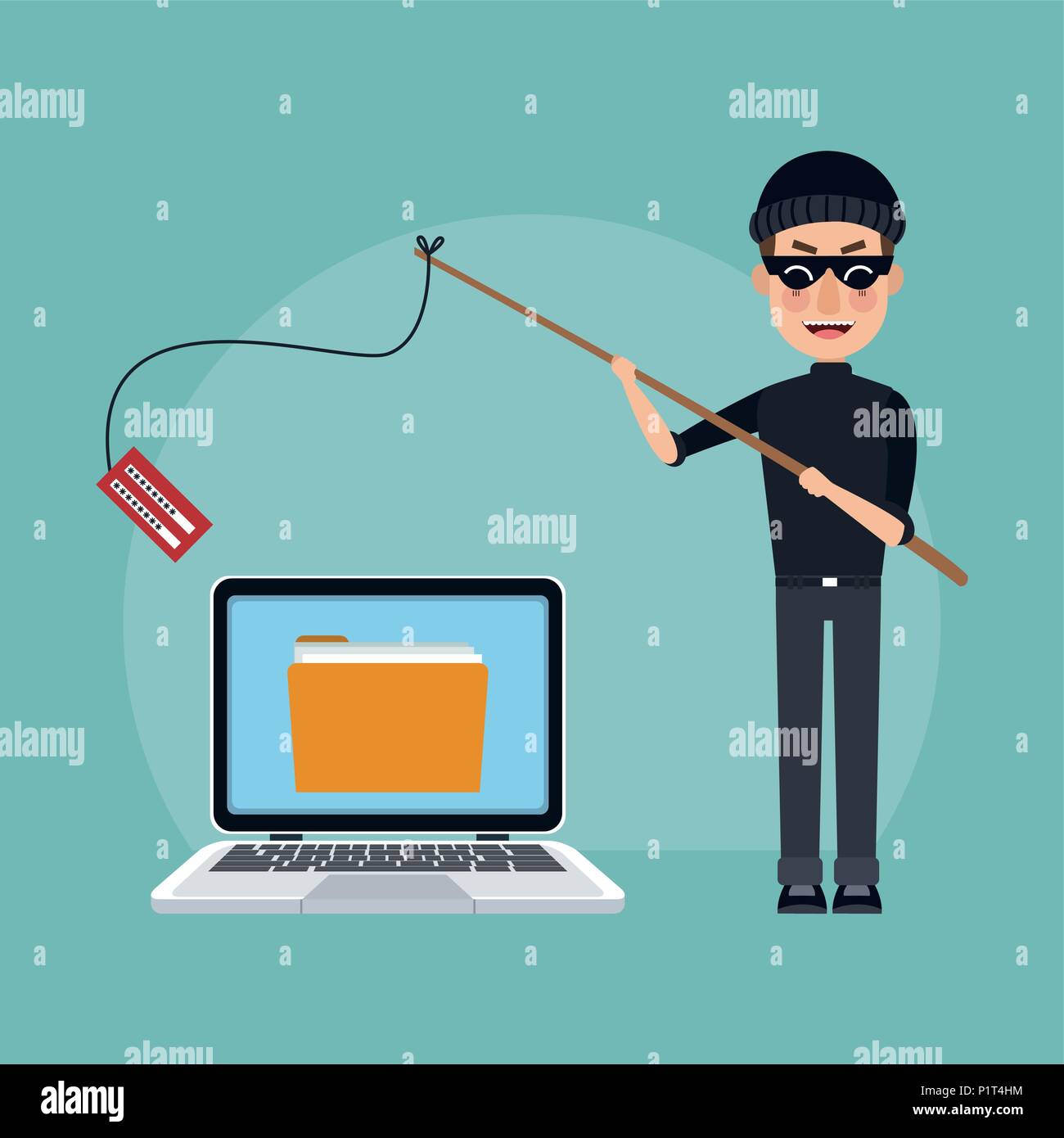 Hacker and security system Stock Vector Image & Art - Alamy