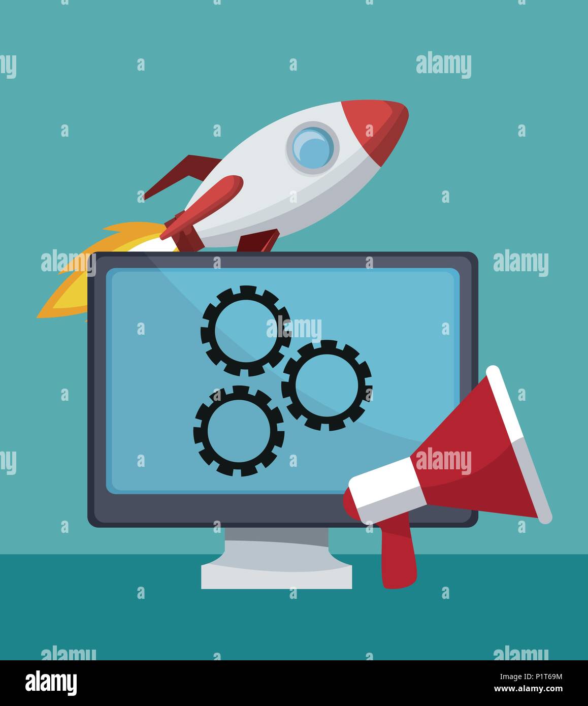 Digital marketing concept Stock Vector Image & Art - Alamy