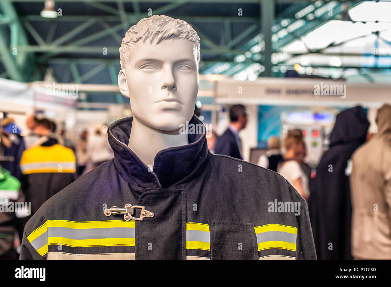 Man mannequin in protective clothes overalls Stock Photo