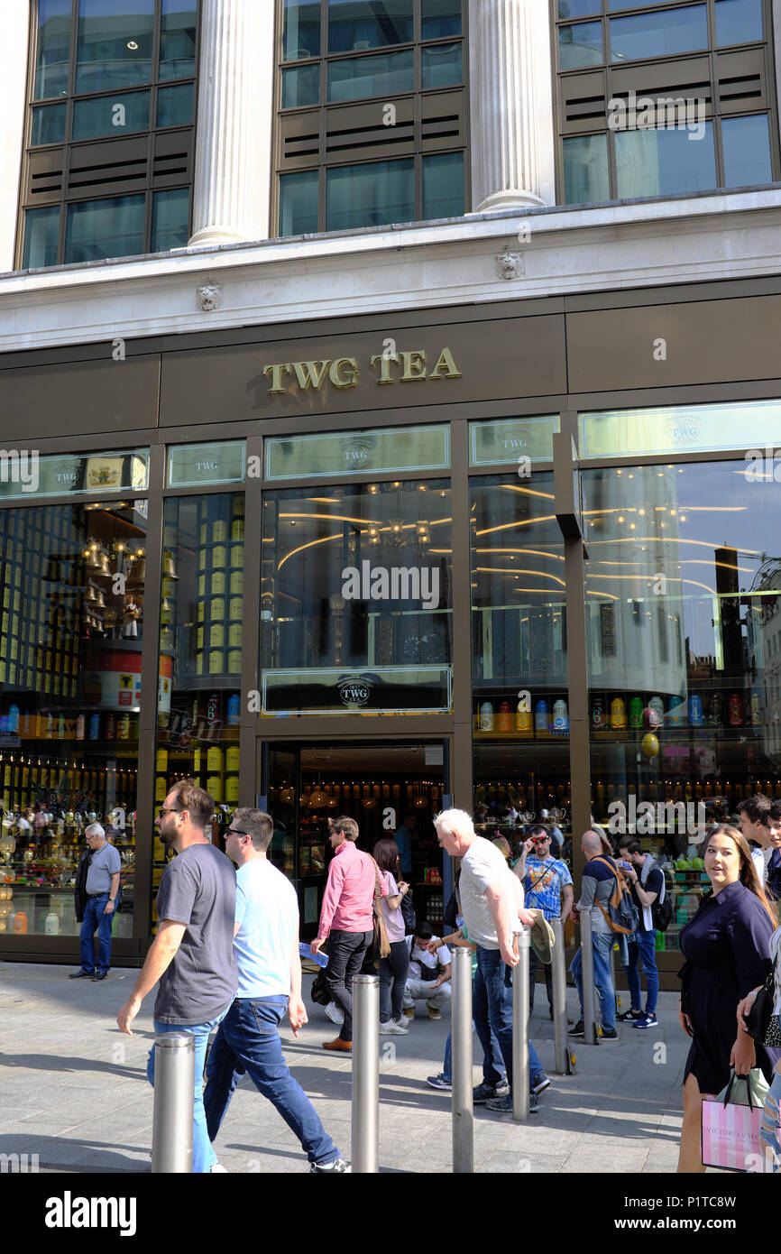 TWG TEA shop, London, England, UK Stock Photo Alamy