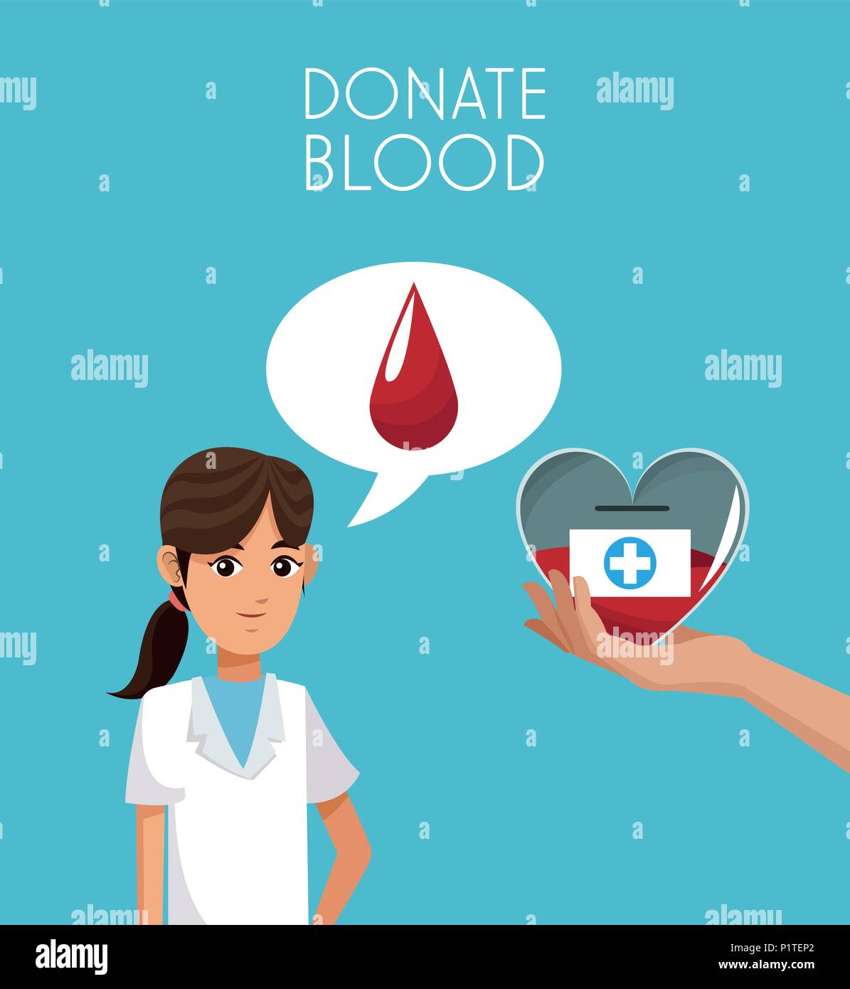 Donate blood campaign Stock Vector Image & Art - Alamy