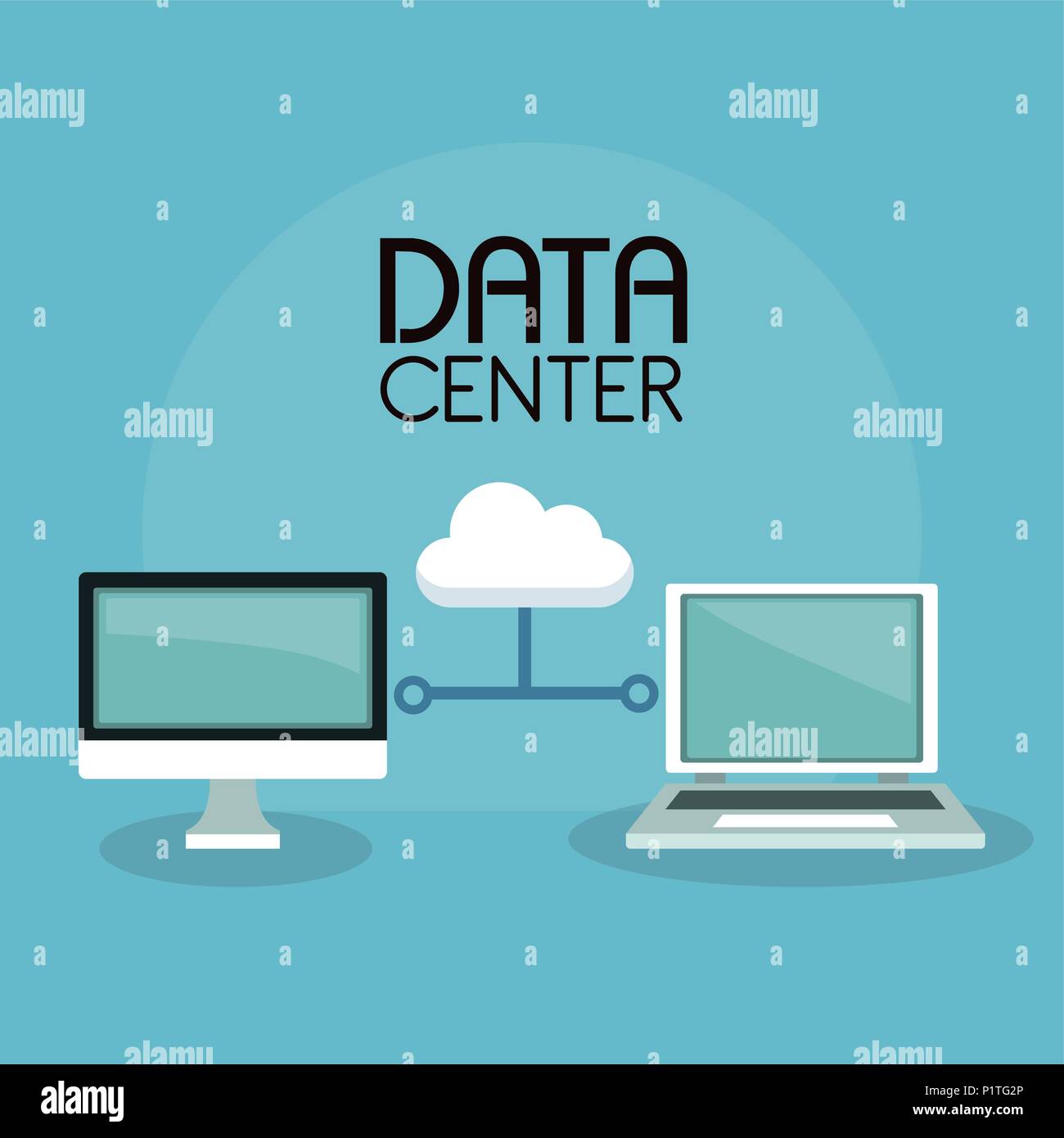 Data center technology Stock Vector Image & Art - Alamy