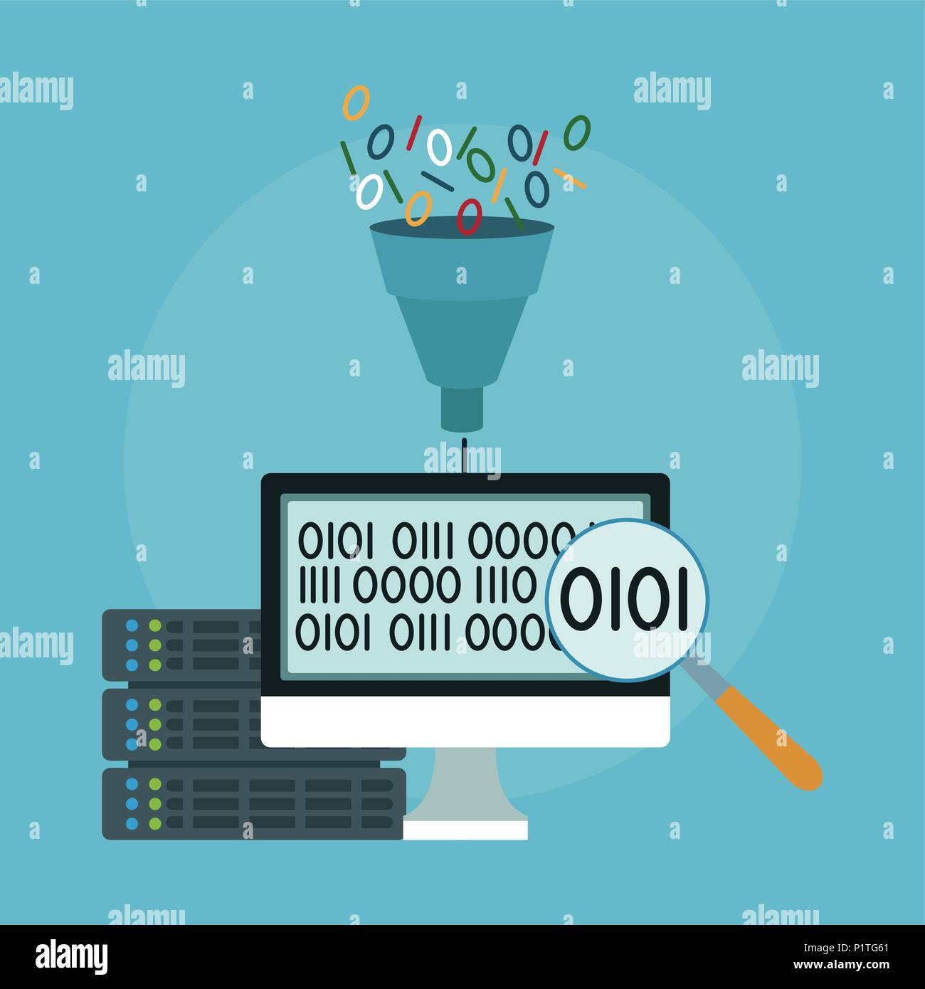 Data center and cloud computing Stock Vector Image & Art - Alamy
