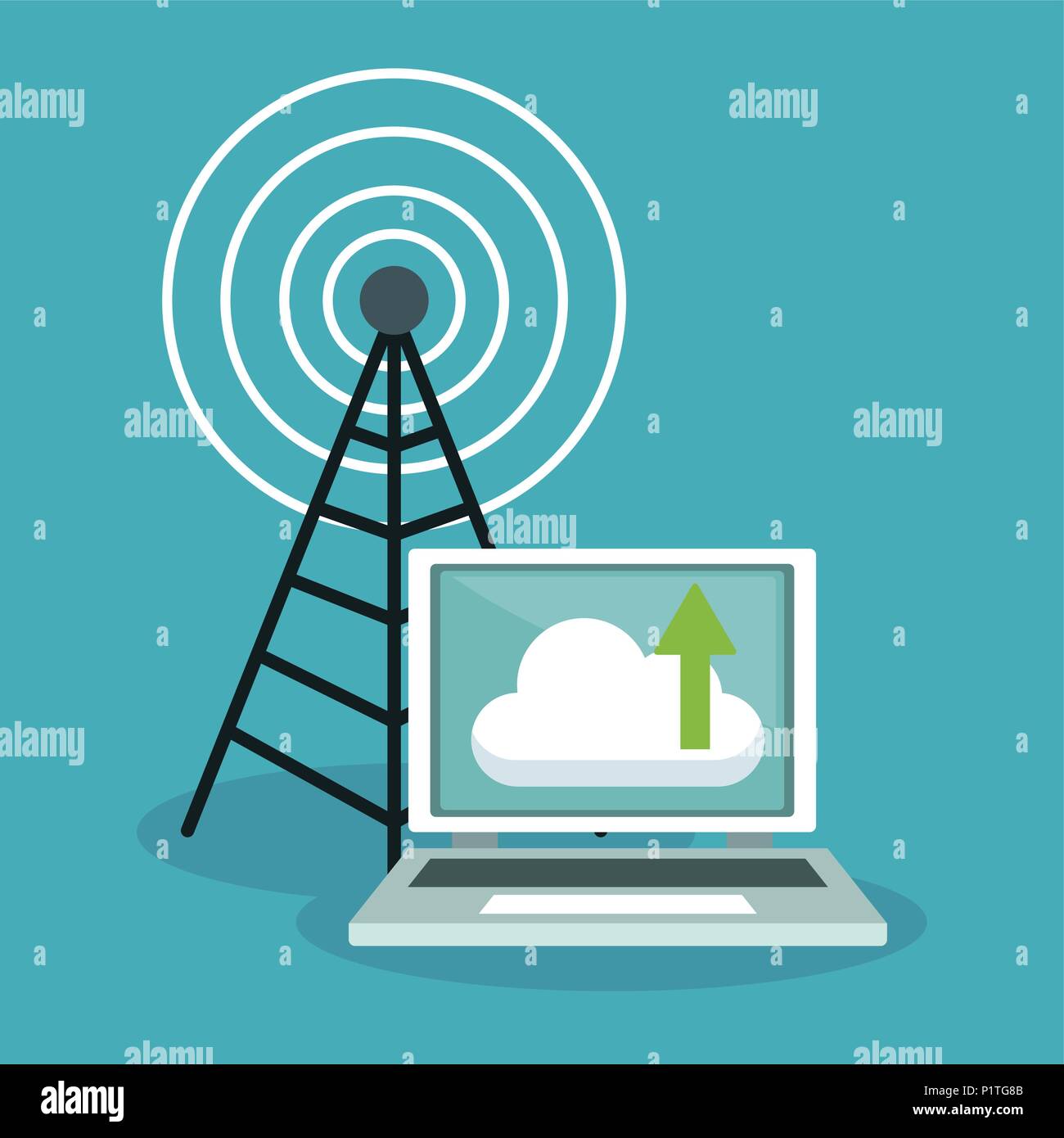 Data center and cloud computing Stock Vector Image & Art - Alamy