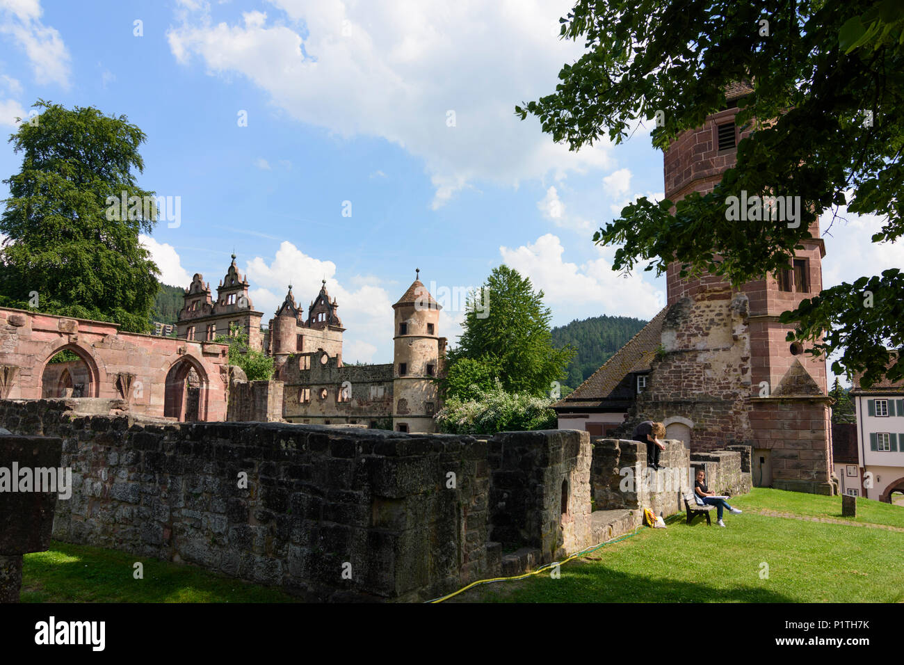 Calw: district Hirsau: ruins of Monastery of St. Peter and St. Paul, former Schloss (castle) in Germany, Baden-Württemberg, Schwarzwald, Black Forest Stock Photo